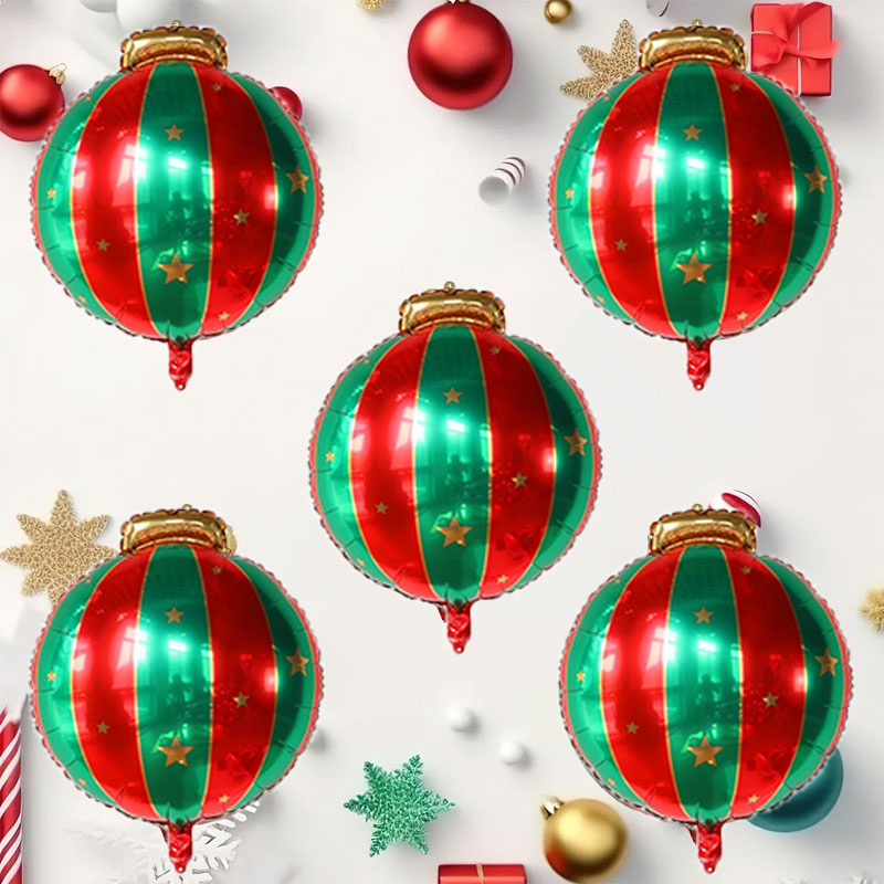 5pcs Red Green Christmas Ball  - Wedding Decor Supply Store review and price