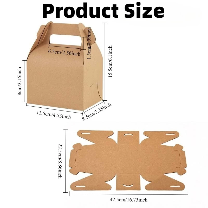 10/20PCS Kraft Paper Gift Box  - Wedding/Event Supply Store review and price