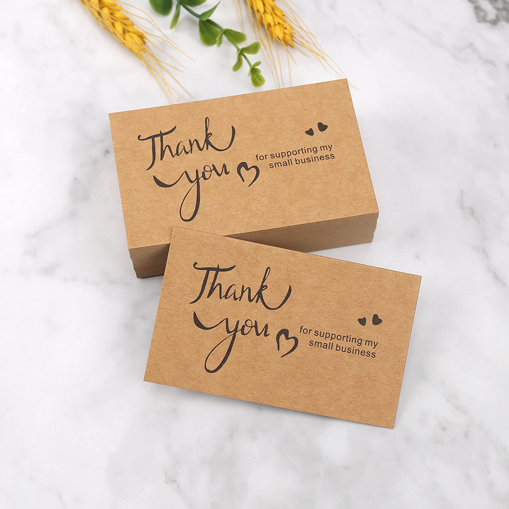 50pcs Thank You Cards Kraft Pa - Wedding Decor Supply Store review and price
