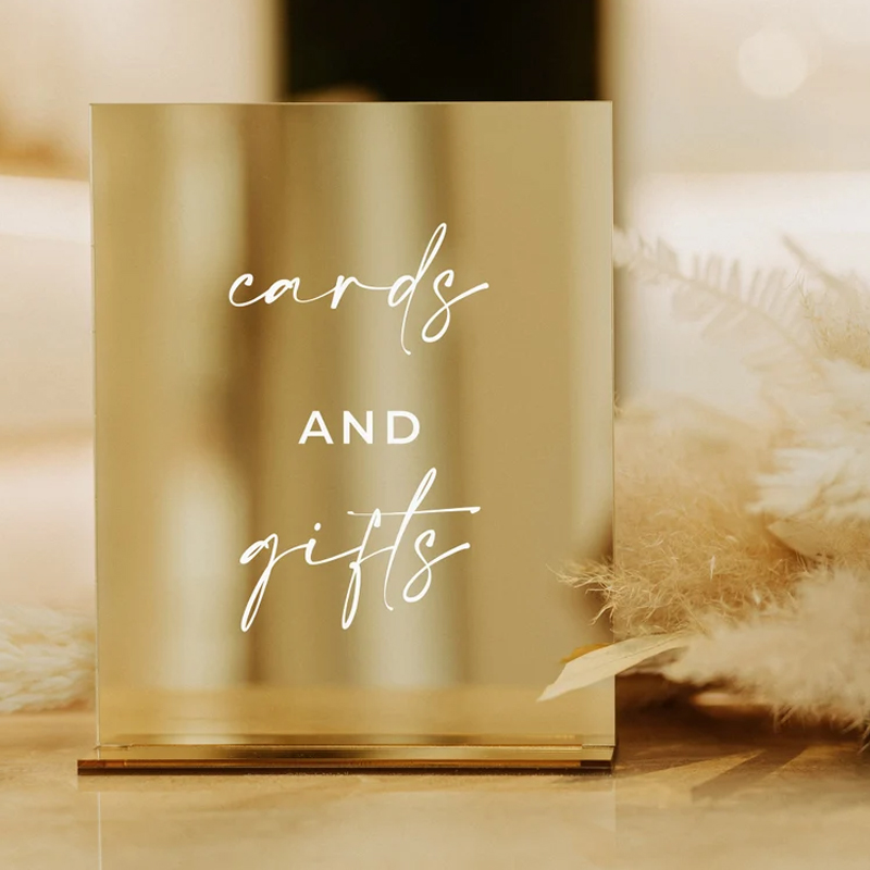 Rectangle Gold Mirror Wedding  - Table Number Gold review and price