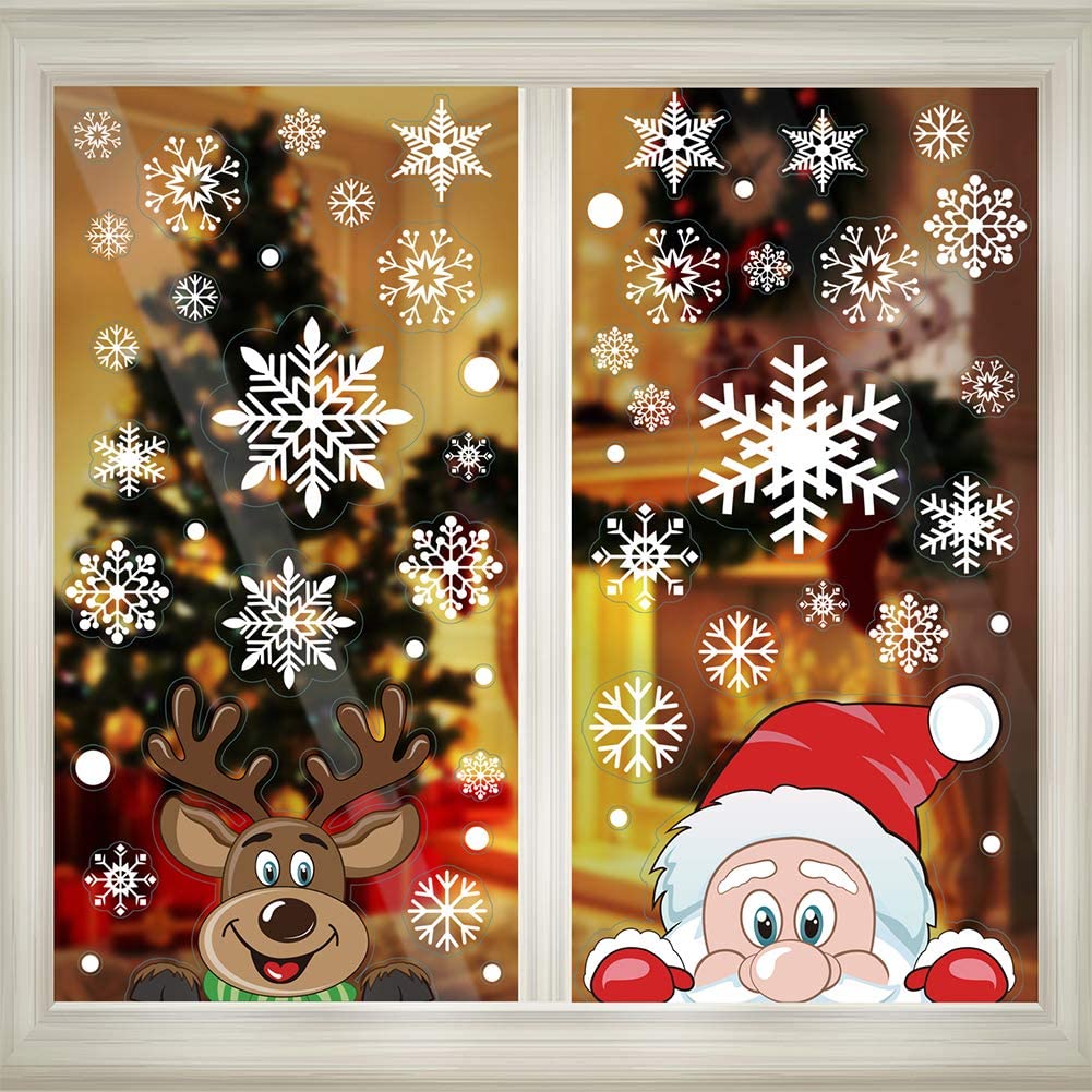Christmas Window Clings Sticke - Wedding Decor Supply Store review and price