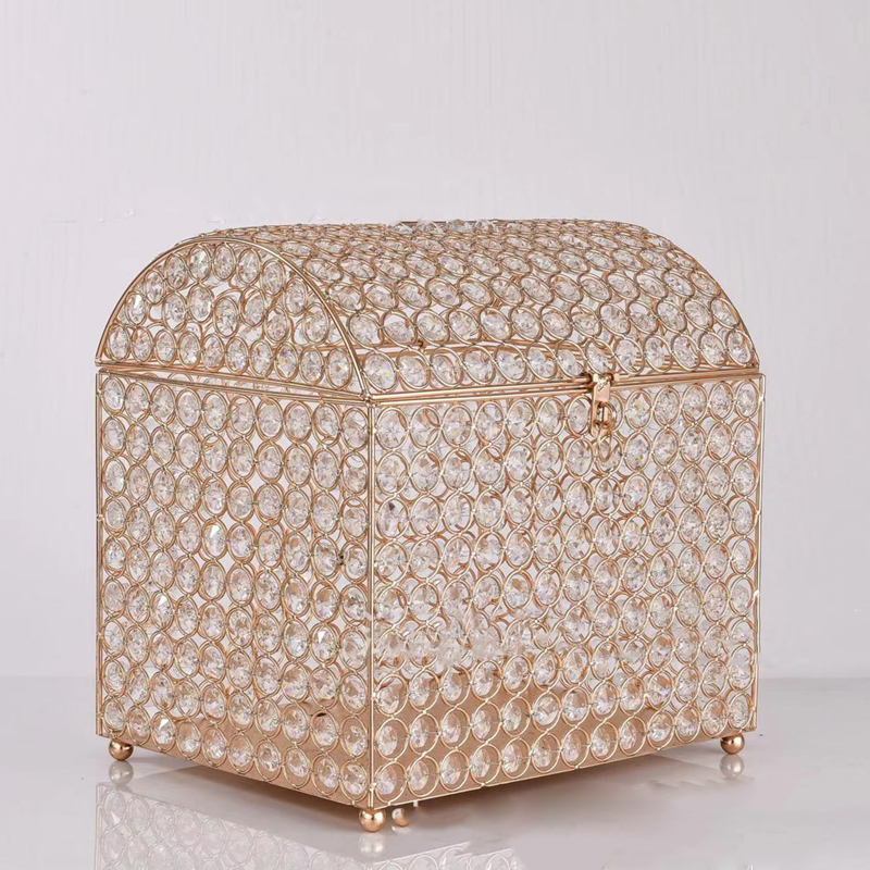 Wedding Card Box Gold Crystal  - Wedding Card Box review and price