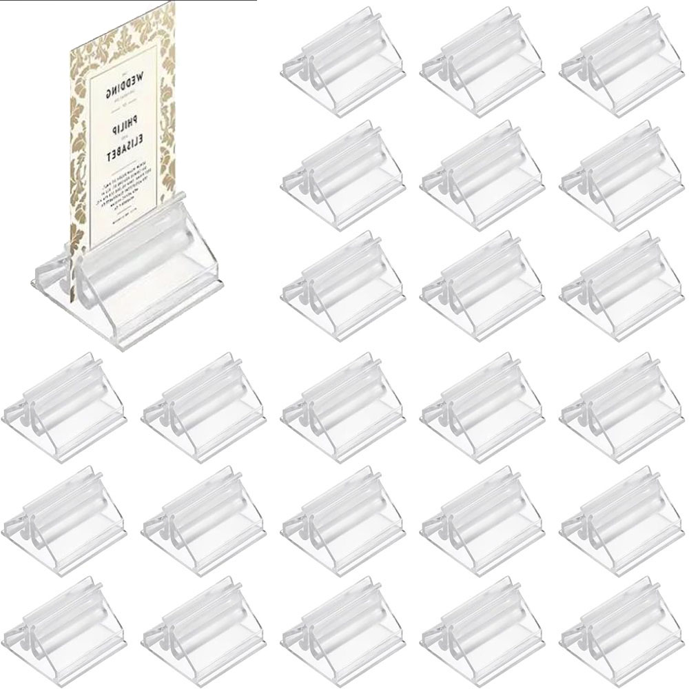 12/24/48Pcs Mini Clear Stands  - Table Number Gold review and price